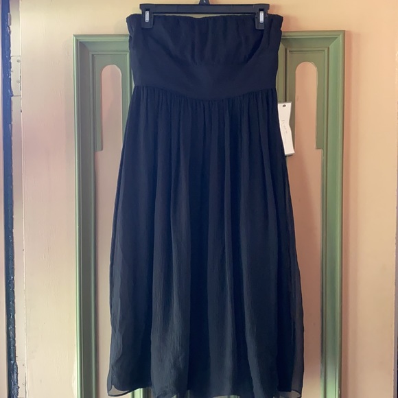 J.Crew Black Silk Chiffon Emily Strapless - Picture 10 of 16